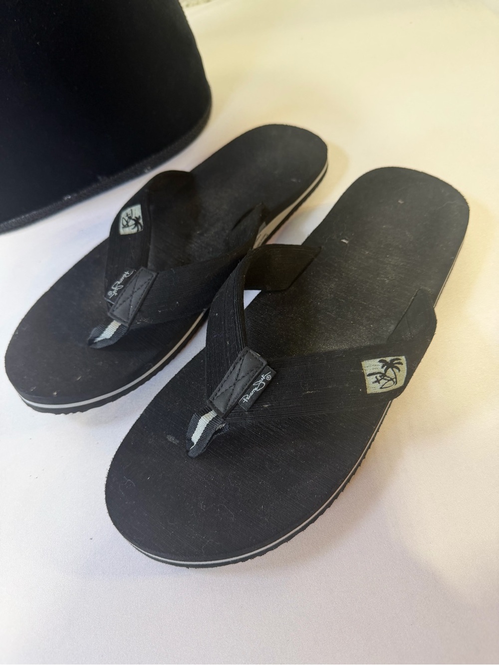 Panama Jack Men's Black Flip-Flop Sandals